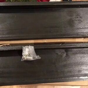 (2-Pk) Wall Mounted Floating Shelves Black 16"